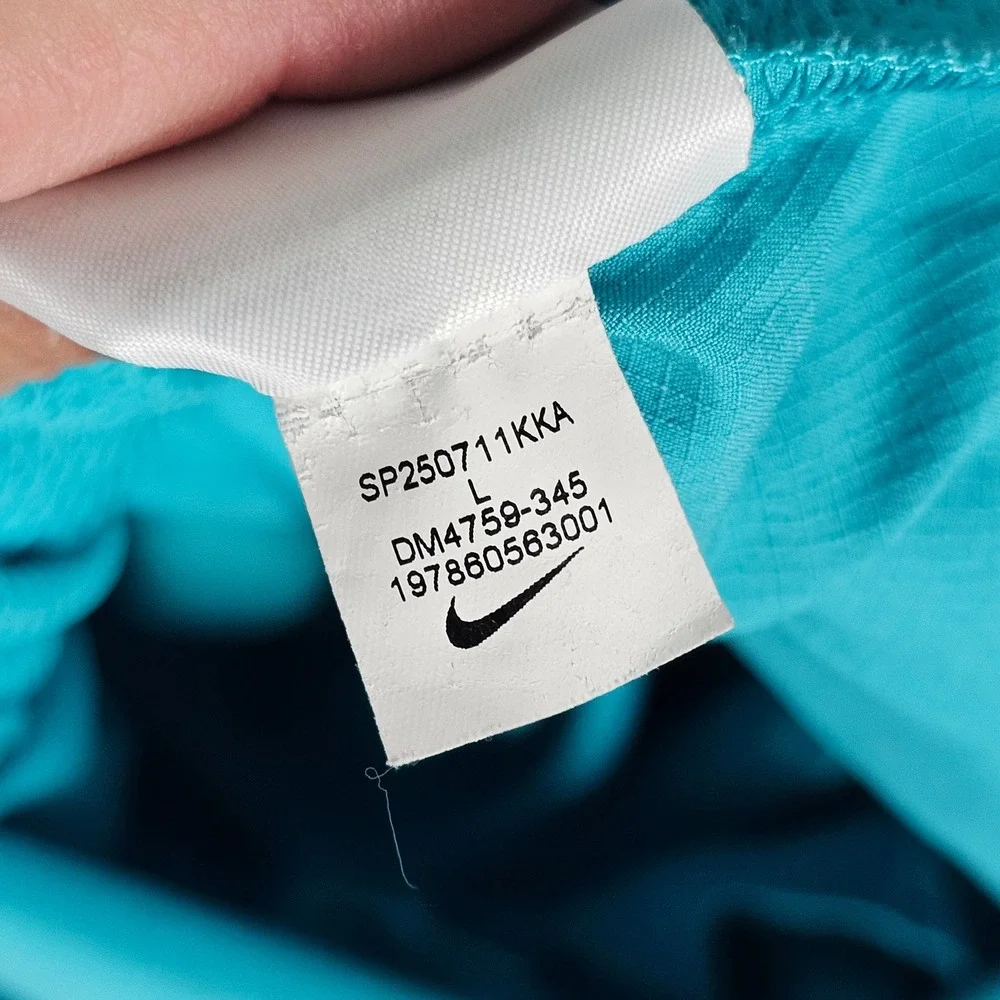 Nike Shorts Mens L Teal Stride Dri-FIT Running Athletic DM4759-345 2 in 1